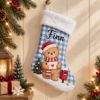 Picture of Personalized Christmas Stocking, Custom Name Kids Stocking, Nutcracker Angel Elf Bunny Bear Fox Holiday Stocking, Christmas Gift 2026 Kids