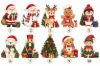 Picture of Personalized Christmas Stocking, Custom Name Kids Stocking, Santa Snowman Reindeer Gingerbread Penguin Bear Holiday Gift 2026