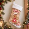 Picture of Personalized Christmas Stocking, Custom Name Kids Stocking, Santa Snowman Reindeer Gingerbread Penguin Bear Holiday Gift 2026