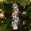Picture of Personalized Penguin Family Ornament, Custom Name Christmas Acrylic Ornament, Cute Penguin Family Tree Decor, Winter Holiday Keepsake Gift