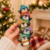 Picture of Personalized Penguin Family Ornament, Custom Name Christmas Acrylic Ornament, Cute Penguin Family Tree Decor, Winter Holiday Keepsake Gift