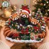 Picture of Red Panda Family Ornament, Personalized Christmas Acrylic Ornament, Custom Name Animal Tree Decor, Cute Woodland Holiday Keepsake Gift 2026