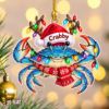 Picture of Blue Crab Christmas Ornament, Personalized Coastal Acrylic Ornament, Custom Name Sea Life Holiday Decor, Ocean Animal Keepsake Gift 2026
