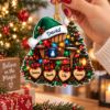 Picture of Personalized Family Christmas Ornament 2026, Custom Family Names Acrylic Ornament, Christmas Chair Holiday Keepsake, Family Tree Decor Gift