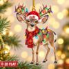 Picture of Deer Christmas Ornament, Personalized Reindeer Acrylic Ornament, Custom Name Woodland Animal Tree Decor, Cute Holiday Keepsake Gift 2026