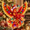 Picture of Phoenix Christmas Ornament, Personalized Bird Acrylic Ornament, Custom Name Firebird Tree Decor, Magical Mythical Holiday Keepsake Gift 2026
