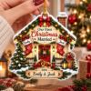 Picture of First Christmas Married Ornament, Personalized Couple Keepsake, Custom Newlywed Christmas House Acrylic Decor, Wedding Gift Ornament 2026