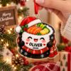 Picture of Sushi Christmas Ornament, Personalized Food Acrylic Ornament, Custom Name Japanese Sushi Tree Decor, Cute Foodie Holiday Keepsake Gift 2026