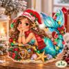 Picture of Mermaid Christmas Ornament, Personalized Fantasy Acrylic Ornament, Custom Name Ocean Mermaid Tree Decor, Magical Holiday Keepsake Gift 2026