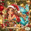 Picture of Mermaid Christmas Ornament, Personalized Fantasy Acrylic Ornament, Custom Name Ocean Mermaid Tree Decor, Magical Holiday Keepsake Gift 2026