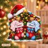 Picture of Baby Twins Christmas Stocking Ornament, Personalized Newborn Acrylic Ornament, Custom First Christmas Tree Decor, Baby Holiday Keepsake Gift
