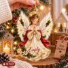 Picture of Guardian Angel Christmas Ornament, Personalized Angel Acrylic Ornament, Custom Name Religious Holiday Tree Decor, Heavenly Keepsake Gift
