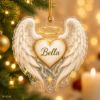 Picture of Angel Wings Christmas Ornament, Personalized Angel Acrylic Ornament, Custom Name Guardian Angel Tree Decor, Memorial Keepsake Gift 2026