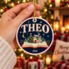 Picture of Personalized Book Lover Christmas Ornament 2026, Custom Name Reading Ceramic Ornament, Christmas Book Acrylic Ornament, Reader Gift