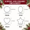 Picture of Personalized Teddy Bear Christmas Ornament 2026, Custom Name Kids Ceramic Ornament, Christmas Bear Acrylic Ornament, Child Keepsake Gift