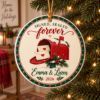 Picture of Personalized Couple Christmas Ornament 2026, Custom Names Ceramic Ornament, Signed Sealed Forever Mailbox Ornament, Couples Keepsake Gift