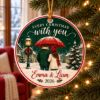 Picture of Personalized Couple Christmas Ornament 2026, Custom Names Romantic Ceramic Ornament, Every Christmas With You Acrylic Ornament, Couples Gift