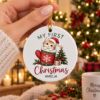 Picture of Personalized Kitten First Christmas Ornament 2026, Custom Cat Ceramic Ornament, Baby Cat Christmas Acrylic Ornament, Pet Lover Keepsake Gift