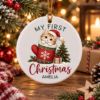 Picture of Personalized Kitten First Christmas Ornament 2026, Custom Cat Ceramic Ornament, Baby Cat Christmas Acrylic Ornament, Pet Lover Keepsake Gift