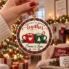 Picture of Personalized Couple Christmas Ornament 2026, Custom Hot Cocoa Ceramic Ornament, Christmas Is Sweeter Together Acrylic Ornament, Couple Gift