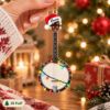 Picture of Banjo Christmas Ornament, Personalized Banjo Acrylic Ornament, Custom Name Music Instrument Tree Decor, Musician Holiday Keepsake Gift 2026