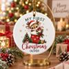 Picture of Personalized Reindeer First Christmas Ornament 2026, Custom Name Baby Deer Ceramic Ornament, Baby’s 1st Christmas Acrylic Ornament, Kid Gift
