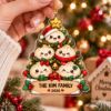 Picture of Dumpling Family Christmas Ornament, Personalized Acrylic Family Ornament, Custom Family Name Tree Decor, Kawaii Food Holiday Keepsake 2026