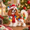 Picture of Cavalier King Charles Christmas Ornament, Personalized Dog Acrylic Ornament, Custom Name Cavalier Tree Decor, Spaniel Holiday Keepsake Gift