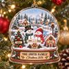 Picture of Personalized Family Christmas Ornament 2026, Custom Family Name Snow Globe Keepsake, Mom Dad Kids Pet Names, Christmas Tree Gift For Family