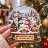 Picture of Personalized Family Christmas Ornament 2026, Custom Family Name Snow Globe Keepsake, Mom Dad Kids Pet Names, Christmas Tree Gift For Family
