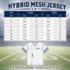 Picture of Personalized Football Jersey, Custom Team Name & Number Mesh Jersey, Personalized Player Name Sports Shirt, Football Team Gift Jersey