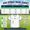 Picture of Personalized Football Jersey, Custom Team Name & Number Mesh Jersey, Personalized Player Name Sports Shirt, Football Team Gift Jersey