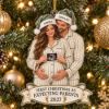 Picture of Personalized Bump's First Christmas Ornament, First Christmas As Expecting Parents, Baby Coming 2027, Pregnancy Announcement Keepsake Gift