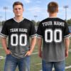 Picture of Personalized Football Jersey, Custom Team Name & Number Jersey, Blue Mesh Sports Shirt, Custom Player Name Jersey, Unisex Team Gift