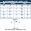 Picture of Personalized Football Jersey, Custom Team Name & Number Jersey, Blue Mesh Sports Shirt, Custom Player Name Jersey, Unisex Team Gift