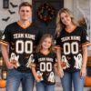 Picture of Personalized Family Halloween Mesh Jersey, Custom Team Name & Number Shirt, Ghost Pumpkin Jersey, Matching Family Halloween Outfit