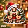 Picture of Personalized Family Christmas Ornament, Custom Family Name & Pet Ornament, Dog Lover Holiday Gift, New Home Christmas 2D Flat Keepsake 2026