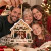 Picture of Custom Family Photo Christmas Ornament, Personalized House Ornament, Family Name Keepsake, Gingerbread Christmas Tree Decor Gift 2026