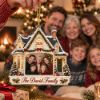 Picture of Personalized Family Christmas Ornament, Custom Photo House Ornament, Family Name Keepsake Gift, Luxury Christmas Home Decor 2026