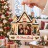 Picture of Personalized Family Christmas Ornament, Custom Photo House Ornament, Family Name Keepsake Gift, Luxury Christmas Home Decor 2026