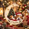 Picture of Personalized Beagle Christmas Ornament, Custom Dog Name Ornament, Beagle Lover Gift, Pet Lover Keepsake, 2D Flat Christmas Tree Decor 2026