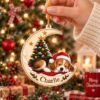 Picture of Personalized Beagle Christmas Ornament, Custom Dog Name Ornament, Beagle Lover Gift, Pet Lover Keepsake, 2D Flat Christmas Tree Decor 2026
