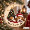 Picture of Personalized Beagle Christmas Ornament, Custom Dog Name Ornament, Beagle Lover Gift, Pet Lover Keepsake, 2D Flat Christmas Tree Decor 2026
