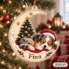 Picture of Personalized Australian Shepherd Christmas Ornament, Custom Dog Name Ornament, Aussie Lover Gift, Blue Merle Pet Christmas Keepsake 2026