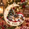 Picture of Personalized Australian Shepherd Christmas Ornament, Custom Dog Name Ornament, Aussie Lover Gift, Blue Merle Pet Christmas Keepsake 2026
