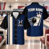 Picture of Personalized Retro Bowling Shirt, Custom Team Name Bowling Button Up, Red Black Vintage Bowling Shirt, Bowler Gift for Men Women