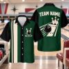 Picture of Personalized Retro Bowling Shirt, Custom Team Name Bowling Button Up, Red Black Vintage Bowling Shirt, Bowler Gift for Men Women