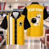Picture of Personalized Retro Bowling Shirt, Custom Team Name Bowling Button Up, Red Black Vintage Bowling Shirt, Bowler Gift for Men Women