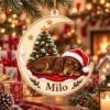Picture of Personalized Dachshund Christmas Ornament, Custom Dog Name Ornament, Wiener Dog Lover Gift, Pet Keepsake, 2D Flat Christmas Tree Decor 2026
