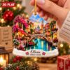 Picture of Personalized Italy Christmas Ornament, Venice Travel Keepsake, Custom Name Vacation Ornament, Italy Trip Gift, 2D Flat Christmas Decor 2026